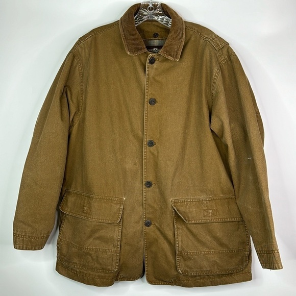 Levi's Brown Removable Wool Lining Chore Work Jacket Size Medium